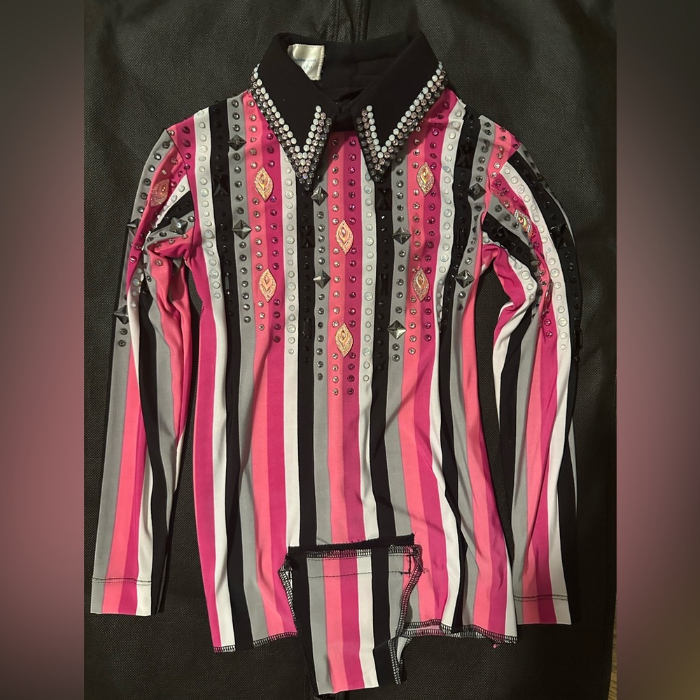 Kelly’s Customs Youth Western Show Shirt (Girls size 8/10)